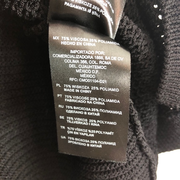 Sandro Paris Black Thin Knit Cardigan Fringe - Picture 6 of 9